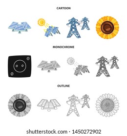 Vector design of innovation and technology icon. Set of innovation and nature stock vector illustration.