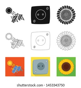 Vector design of innovation and technology icon. Set of innovation and nature stock symbol for web.