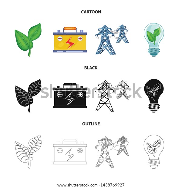 Vector design of\
innovation and technology icon. Set of innovation and nature stock\
vector illustration.