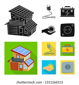 Vector design of innovation and technology  logo. Set of innovation and nature  stock vector illustration.
