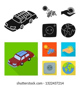 Vector design of innovation and technology  logo. Collection of innovation and nature  stock vector illustration.
