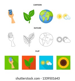 Vector design of innovation and technology  logo. Collection of innovation and nature  vector icon for stock.