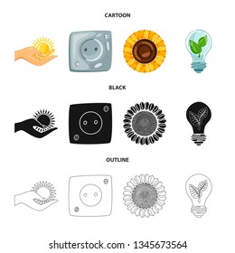 Vector design of innovation and technology  logo. Set of innovation and nature  stock symbol for web.