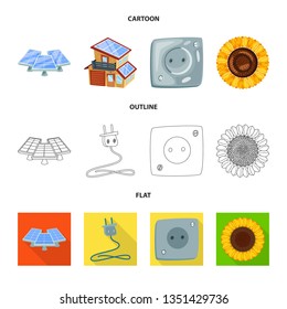 Vector design of innovation and technology  logo. Set of innovation and nature  vector icon for stock.