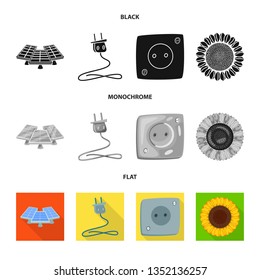 Vector design of innovation and technology  logo. Set of innovation and nature  stock vector illustration.