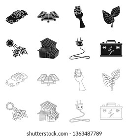 Vector design of innovation and technology  logo. Set of innovation and nature  stock vector illustration.