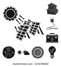 Vector design of innovation and technology logo. Collection of innovation and nature  stock vector illustration.