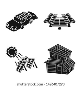 Vector design of innovation and technology logo. Collection of innovation and nature stock vector illustration.