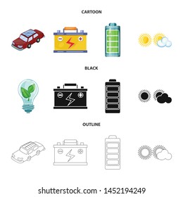 Vector design of innovation and technology logo. Set of innovation and nature vector icon for stock.