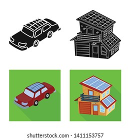 Vector design of innovation and technology  sign. Set of innovation and nature  stock symbol for web.