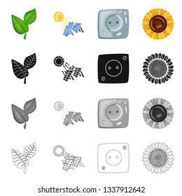 Vector design of innovation and technology  symbol. Set of innovation and nature  stock symbol for web.