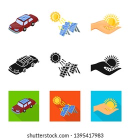 Vector design of innovation and technology  symbol. Set of innovation and nature  vector icon for stock.