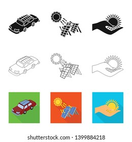 Vector design of innovation and technology  symbol. Set of innovation and nature  vector icon for stock.