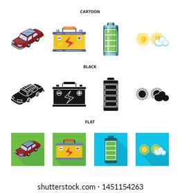 Vector design of innovation and technology symbol. Collection of innovation and nature stock symbol for web.