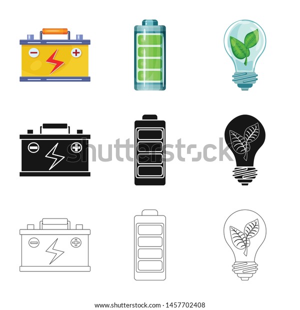 Vector design of innovation\
and technology symbol. Set of innovation and nature vector icon for\
stock.