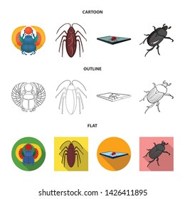 Vector design of insect and beetle icon. Collection of insect and halloween vector icon for stock. Vector design of insect and beetle icon. Collection of insect and halloween vector icon for stock.