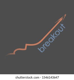 Vector design inspires a confident attitude in life. Motivational banner calling to be assertive. Graphic image in the form of an arrow.