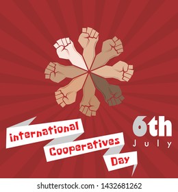 Vector Design for International Cooperative Day on Saturday early July