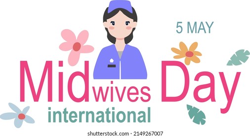 Vector Design For International Midwife Day Commemoration On May 5