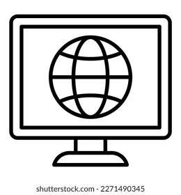 Estilo de icono de Intranet de diseño de vectores