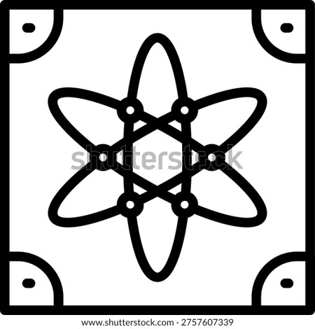 Vector Design Inventive Atom Icon Style