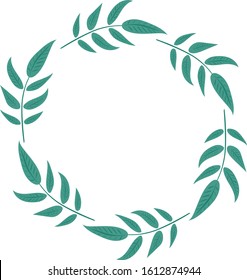 Vector design for invitation, wedding or greeting cards. Spring summer flower frame. Bright leaves and flowers. Floral wreath.