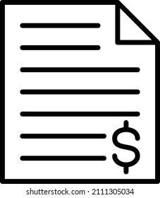 Vector Design Invoice Icon Style
