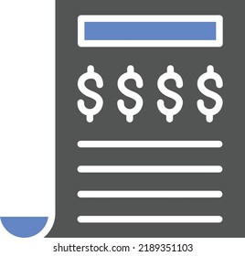 Vector Design Invoice Icon Style