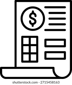 Symbolstil für Vectordesign-Rechnung