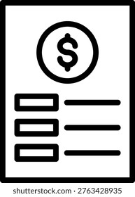Vector Design Invoice Icon Style