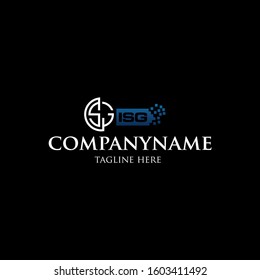 Vector design of ISG font logo with a modern, simple and elegant design using the latest EPS illustrations can be used as inspiration and is suitable for your business.
