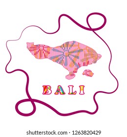 Vector Design Island of Bali