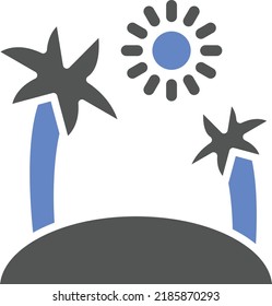 Estilo de icono de la isla de diseño de vectores
