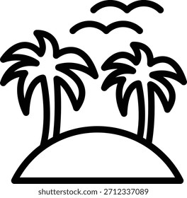 Vector Design Island Icon Style