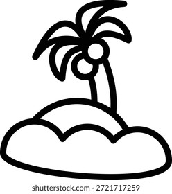 Vector Design Island Icon Style