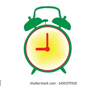 vector design isolated alarm clock.