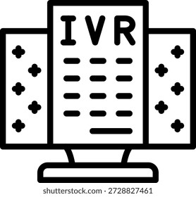 Diseño de Vector IVR Menu Icon Style