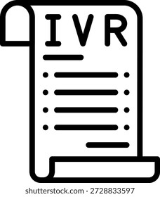 Vector Design IVR Menu Icon Style