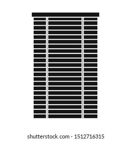 Vector design of jalousie and roll icon. Graphic of jalousie and bamboo Stock symbol for web.