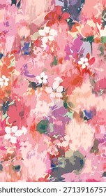Diseño de Vector, jazmín y patrón de flor de margarita con disposición de color rojo, para la impresión textil y las ideas de fondo