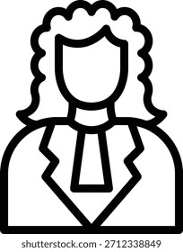 Estilo de Ícone de Juiz de Design de Vetor