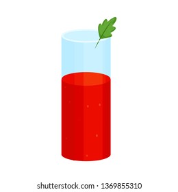 Vector design of juice and tomato sign. Set of juice and red stock vector illustration.