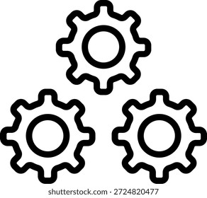 Estilo del icono de las Configuraciones del puente del diseño de Vector