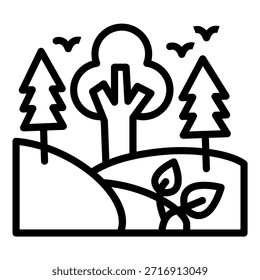 Diseño de Vector Jungle Icon Style
