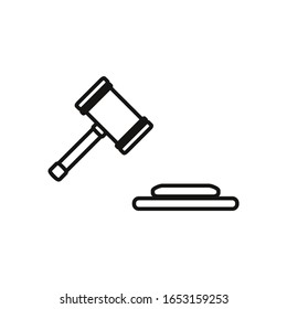 Vector design of justice icon illustration