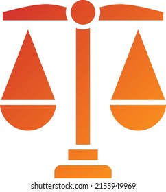 Estilo de icono de Justicia de diseño de vectores