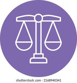 Estilo de icono de Justicia de diseño de vectores