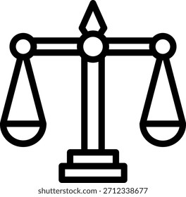 Estilo de icono de justicia de diseño de Vector