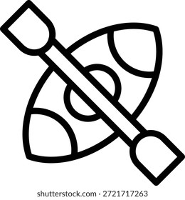 Diseño de Vector Kayak Icon Style