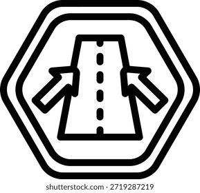 Diseño de Vector Mantener en estilo de icono de carril